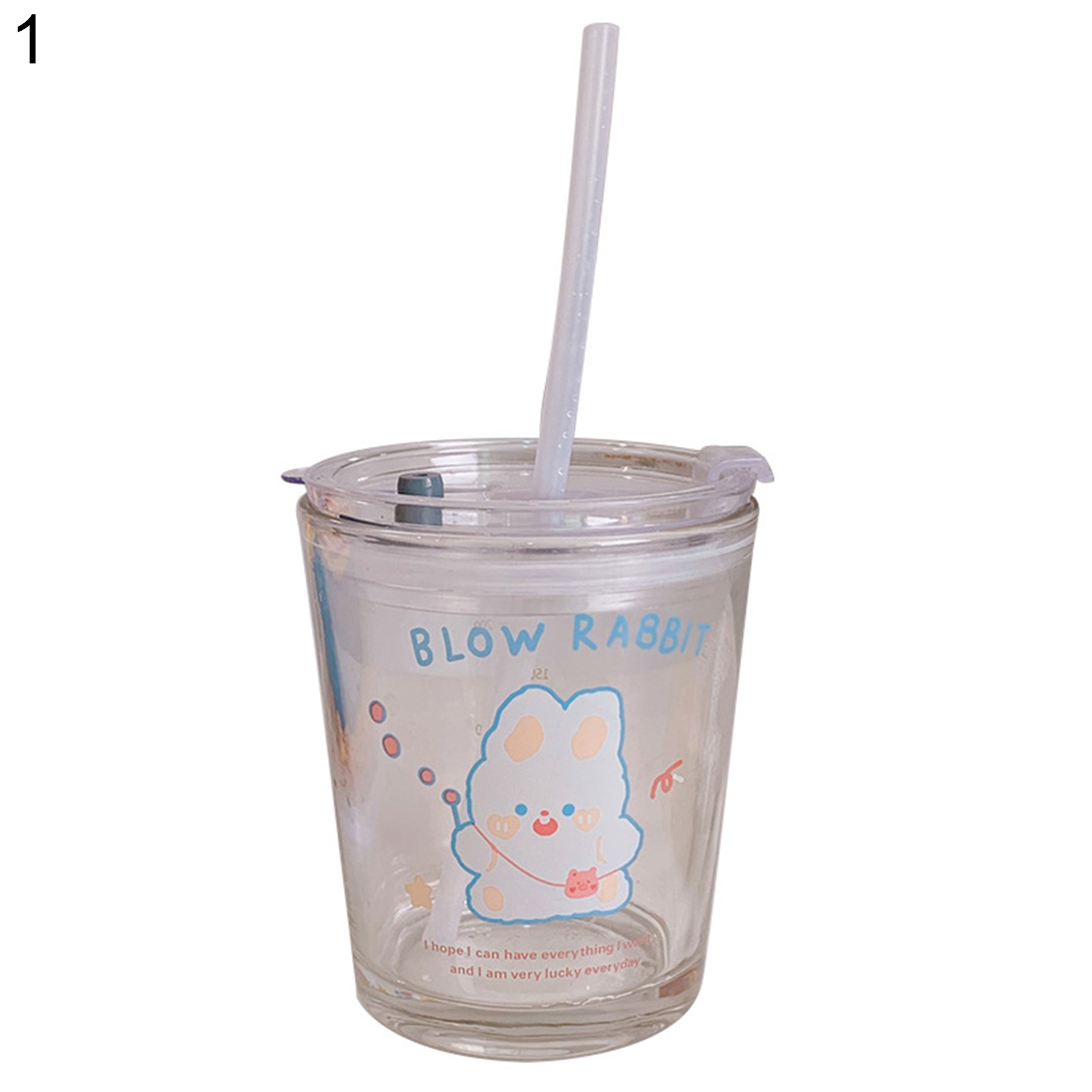 BlueH Cốc Uống Nước Cốc Có Ống Hút Uống Trà Sữa Cà Phê Dung Tích Lớn