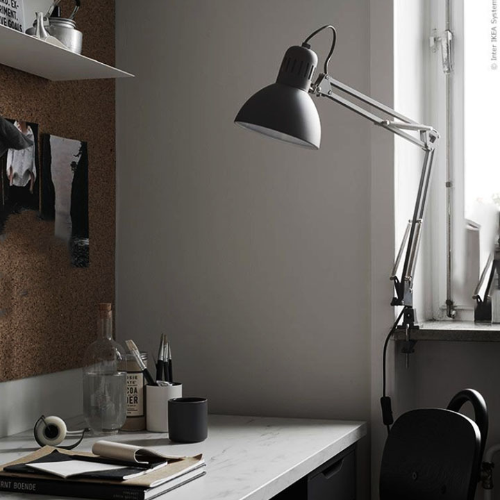 [Tặng 1 Bóng LED] Đèn học Pixa Loại lớn có kẹp bàn, Đèn bàn làm việc Kim loại - PX001