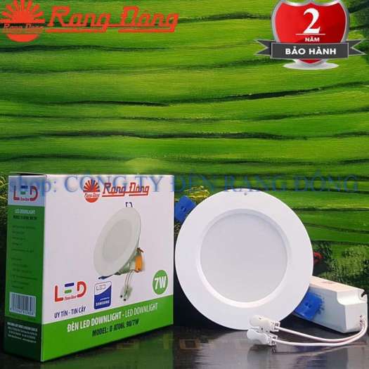 Hot-selling household goods [HÀ NỘI - NHẬN HÀNG LUÔN] ĐÈN LED ÂM TRẦN DOWNLIGHT 7W RẠNG ĐÔNG KHOÉT LỖ 90MM BẢO HÀNH 2 NĂM