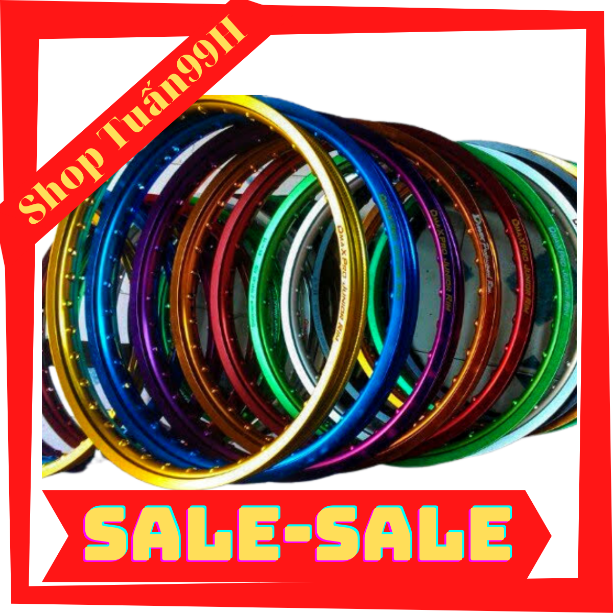 Cặp niềng nhôm màu Solute Thailand gắn vỏ nhỏ bản 1.4