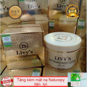 Kem body dưỡng trắng da livy’s thái lan 250gr (tặng mặt nạ innisfree/nature)