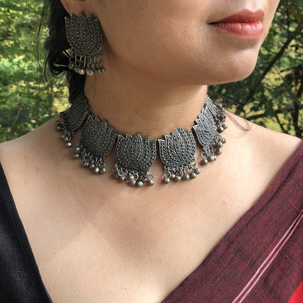 Zooniv Banjara Style Oxidised Silver 