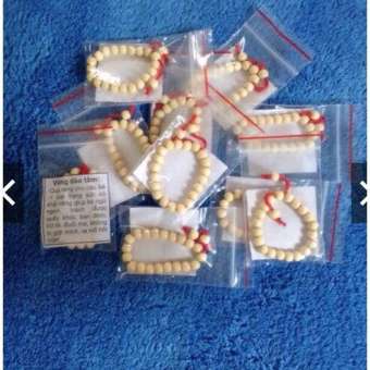 Combo 02 Vòng dâu tằm đeo tay, chân cho bé từ sơ sinh đến 1tuổi