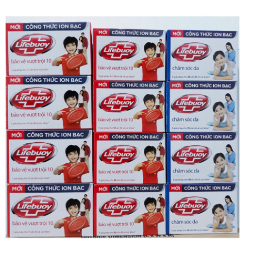 1 thùng (72 cục) xà bông Lifebuoy 90g đủ màu