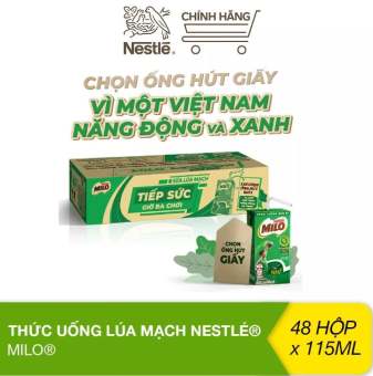 Sữa Milo lúa mạch Nestlé thùng 48 hộp (48x115ml)