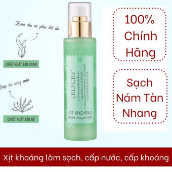 Xịt khoáng lro'cre dưỡng da và cấp ẩm giảm nhờn giảm nhiệt độ da 150ml