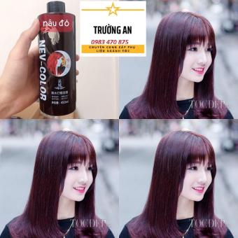 Màu phủ bóng nhuộm tóc Nâu Đỏ 450ml