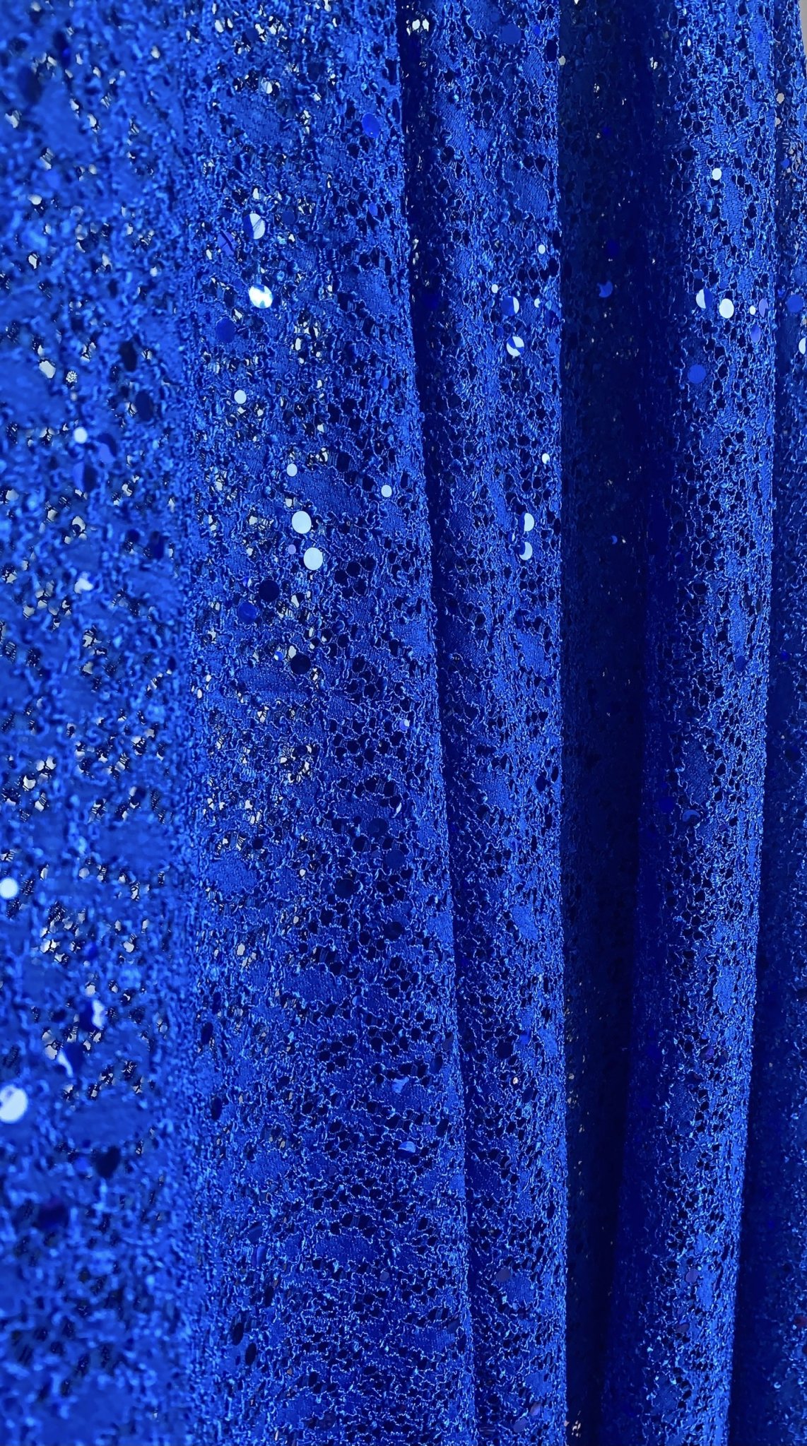 3m vải ren cao cấp màu xanh cô ban may váy đầm, dạ hội, áo dài, áo kiểu