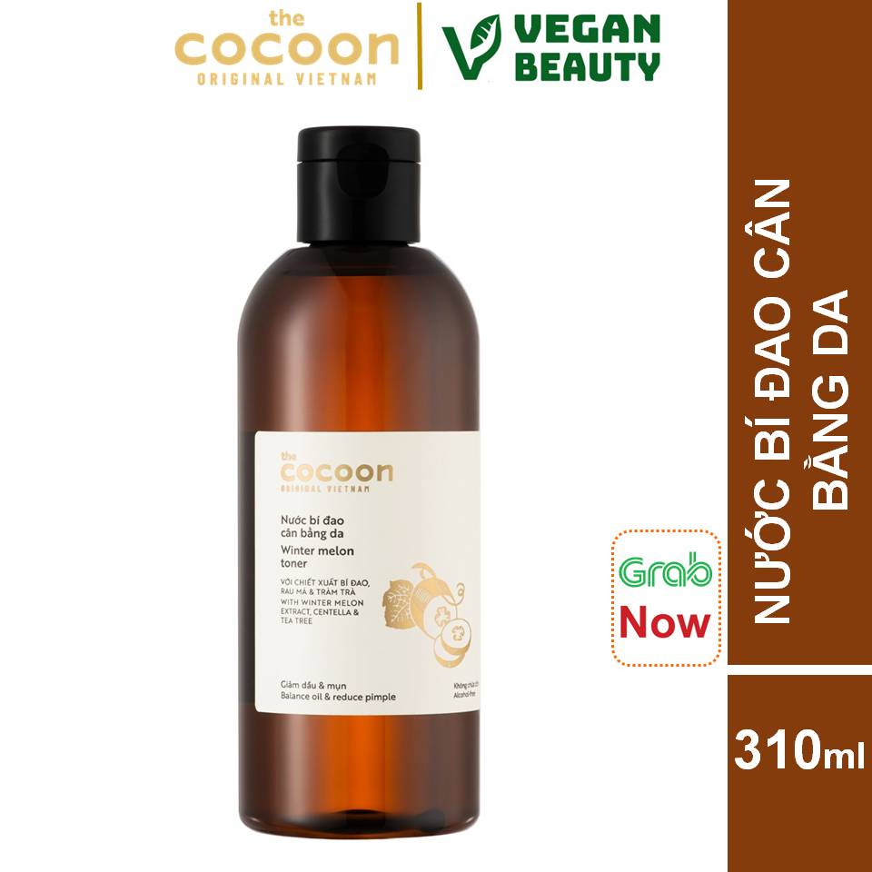 Toner nước bí đao cân bằng da cocoon 310ml thuần chay