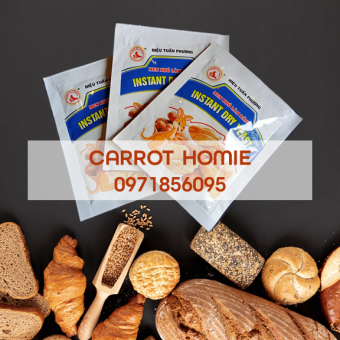 02 gói men nở làm bánh mì