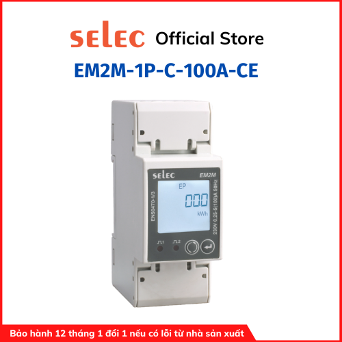 [HCM]Công tơ điện một pha EM2M-1P-C-100A-CE | Selec