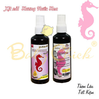 Combo 2 chai Xịt vải khô - hương cá ngựa-  xịt quần áo thơm ngát lưu hương suốt cả ngày 100ml - xả vải khô thái lan