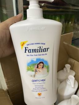 sữa tắm familiar sữa dê trắng da 1200ml chính hãng