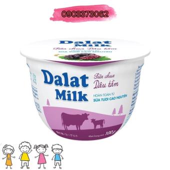 Sữa Chua Ăn Dâu Tằm Dalatmilk 100Gr (Chỉ Giao Hcm)