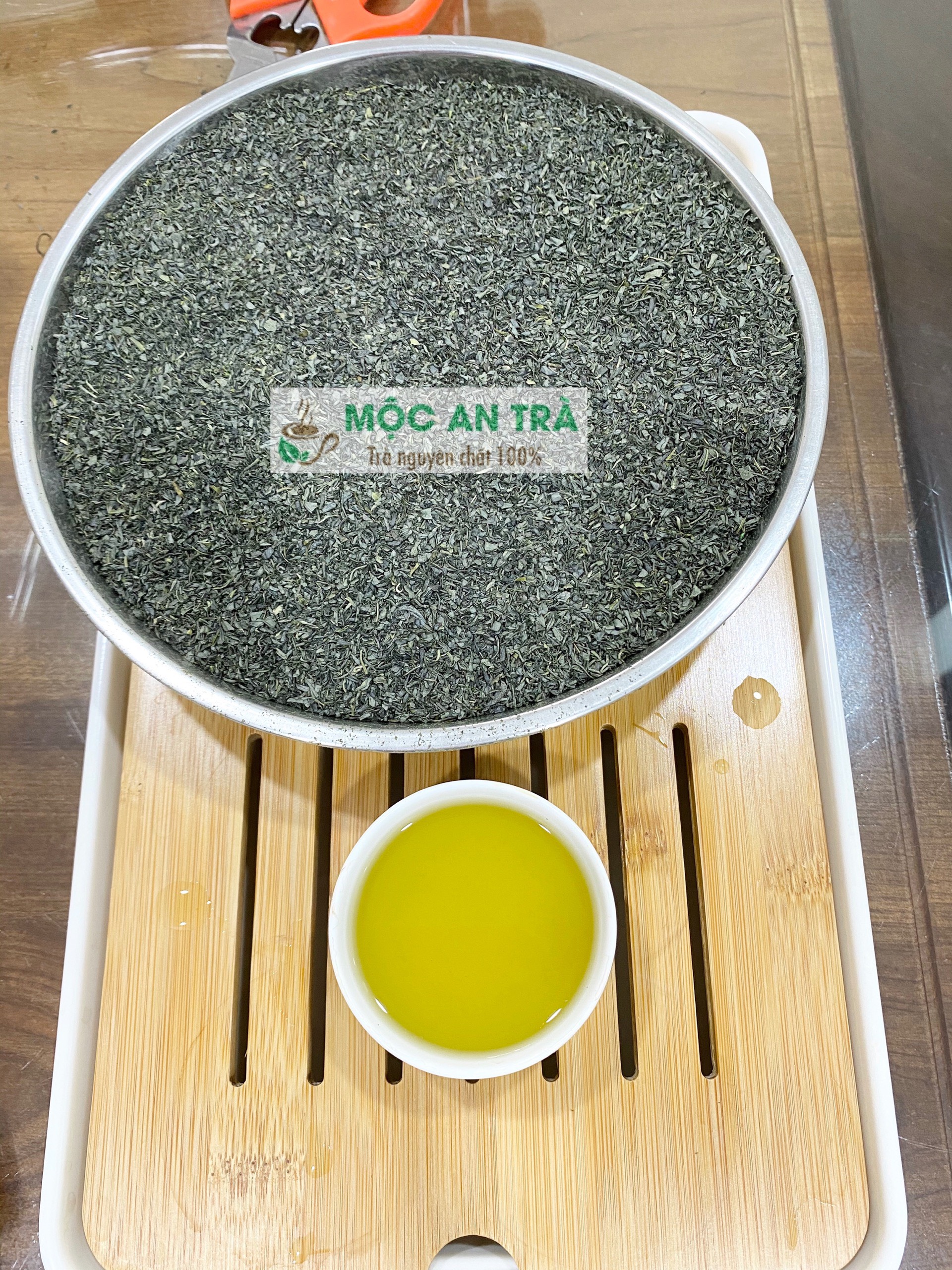 Combo lọc trà thép không gỉ và 1kg trà cám tân cương thái nguyên loại ngon