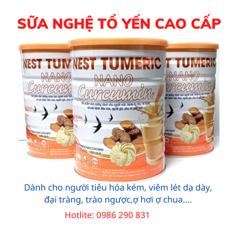 Liệu trình 3 lon sữa nghệ Nest Tumeric Nano Curcumin tốt cho dạ dày, đại tràng, tiêu hóa kém, giúp đẹp da