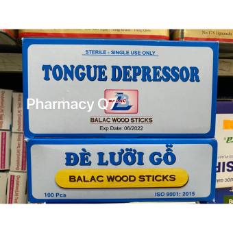 Que đè lưỡi gỗ tiệt trùng BALAC WOOD STICKS ĐA DỤNG (để quét sáp wax tiện lợi)