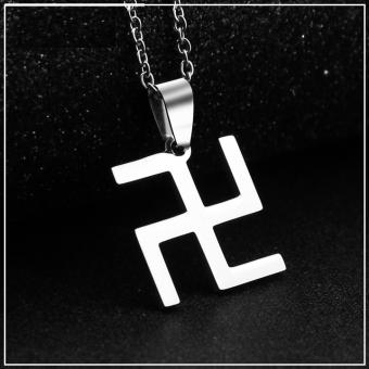 MẶT DÂY CHUYỀN INOX CHỮ VẠN KHÔNG ĐEN