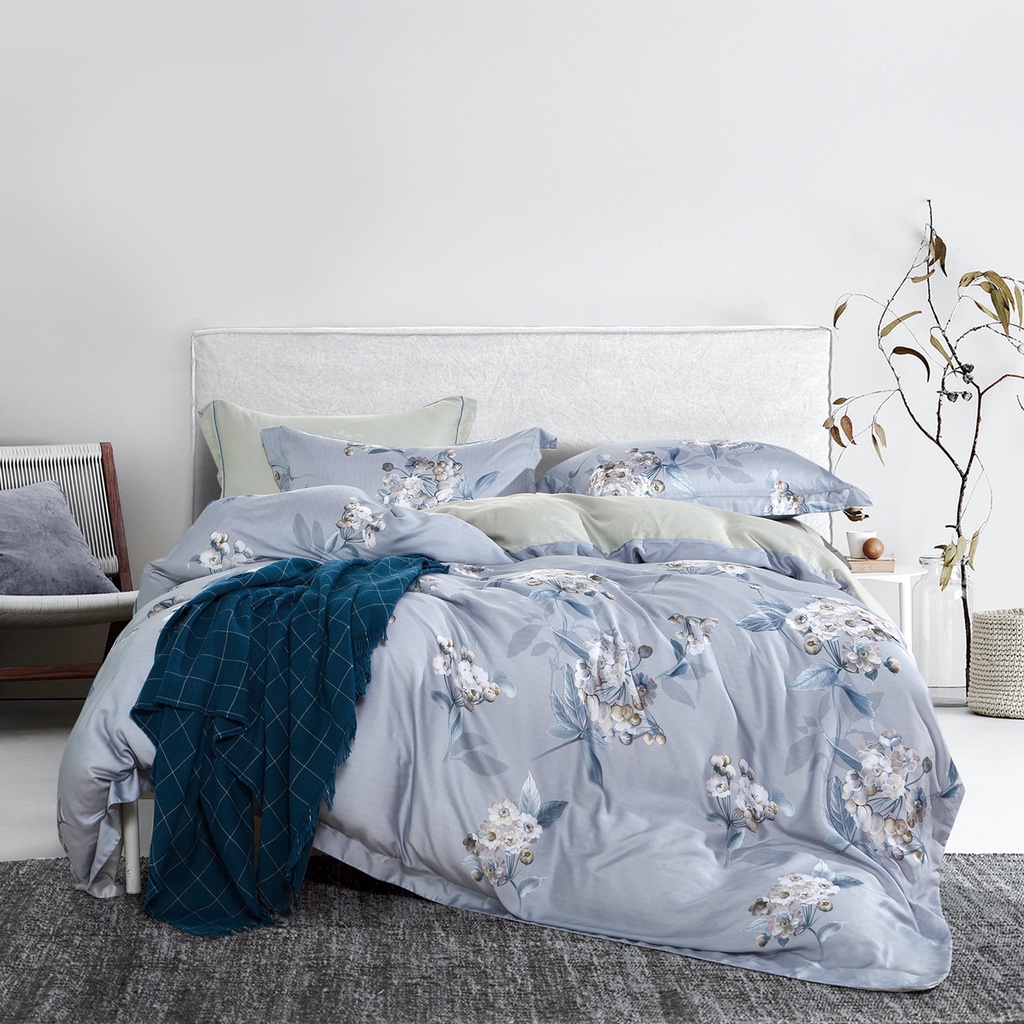 (Quilt Cover Set) Horgen Silky Soft Series 100% Tencel Print Quilt Cover Set · v3