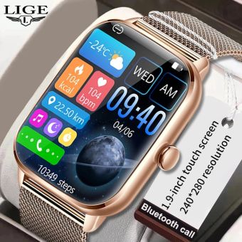 LIGE Đồng Hồ Thông Minh 2023 Đồng Hồ Đeo Tay Nam Nữ Đồng Hồ Thông Minh Gọi Bluetooth Vòng Đeo Tay Cho Android IOS Đồng Hồ Thông Minh Thể Thao Theo Dõi Sức Khỏe