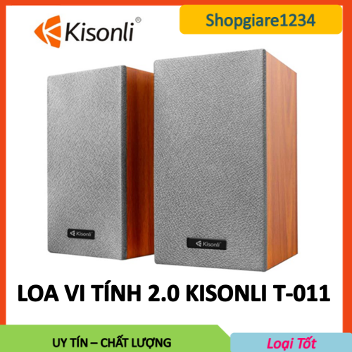 Loa vi tính 2.0 kisonli t-011 siêu đẹp -âm thanh siêu hay