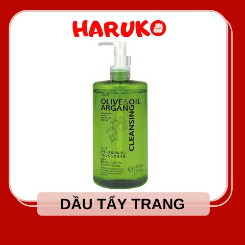Dầu tẩy trang Deve chiết xuất từ Olive và Argan 500ml nội địa Nhật
