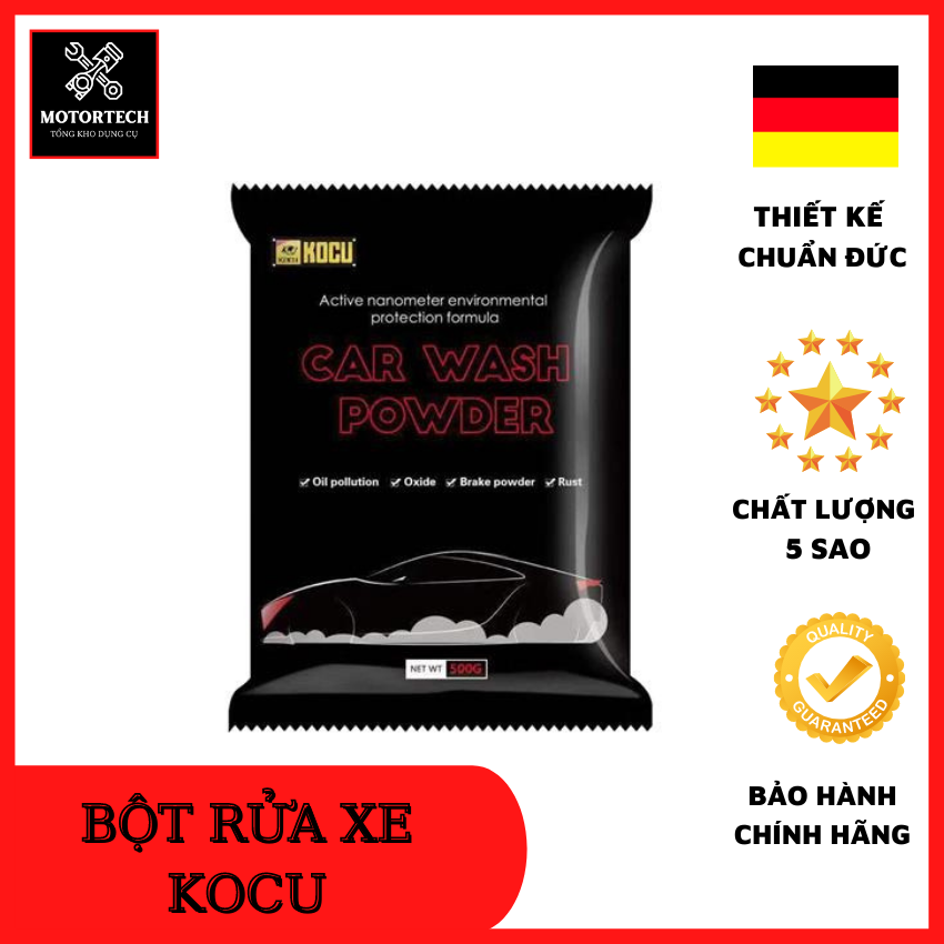 Bột rửa xe không chạm ops đen loại đậm đặc châu âu motortech