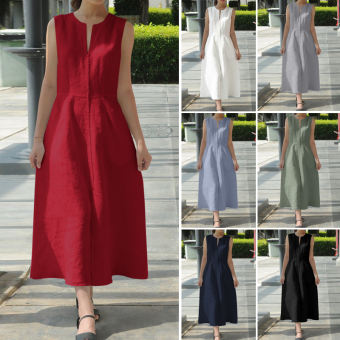 Forevercan Celmia Đầm Maxi Dạ Tiệc Dạ Hội Ren Cổ Chữ V Không Tay Cho Nữ Đầm Suông Dài Ngoại Cỡ