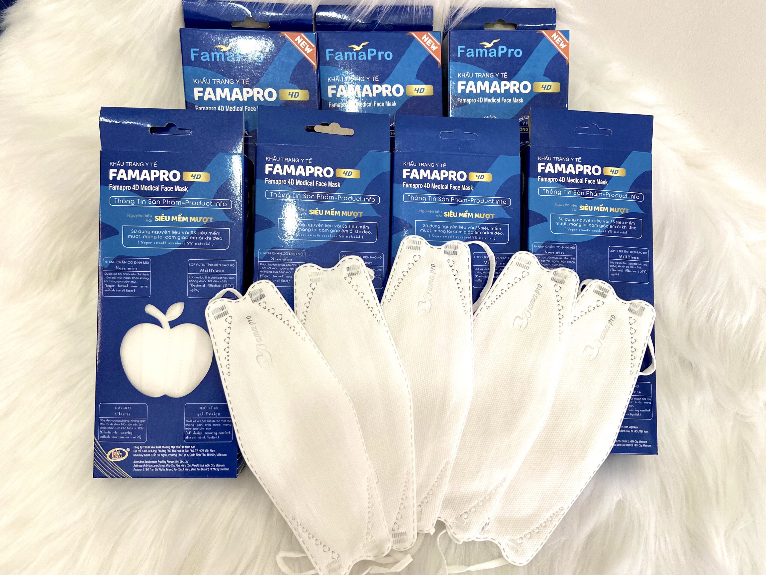 Khẩu trang 4d famapro Antigone B01 kháng khuẩn lọc bụi tốt