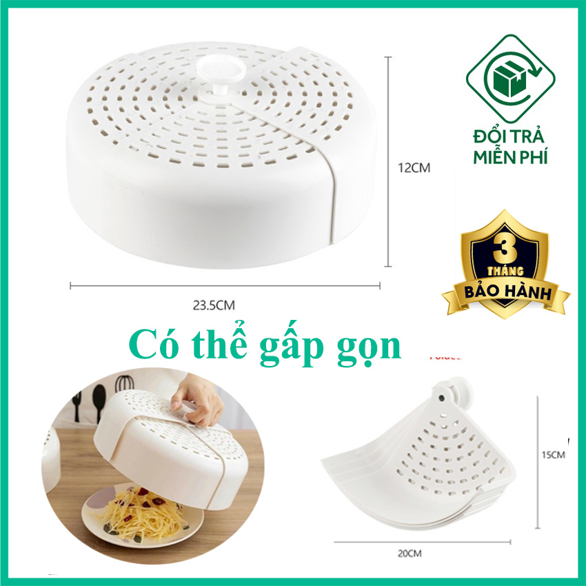 Lồng Bàn Đậy Thức Ăn Gấp Gọn Tiết Kiệm Cho Không Gian Bếp - Lồng bàn nhỏ tránh bụi - Hộp đựng thức ăn