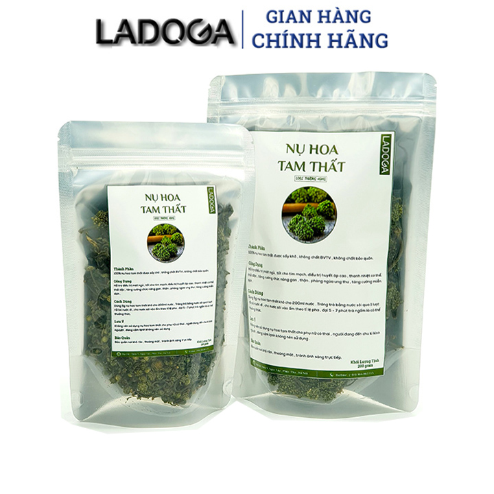 Nụ Hoa Tam Thất Hữu Cơ Sấy Lạnh LADOGA Giúp Ngủ Ngon Giấc, Thanh Lọc Cơ Thể