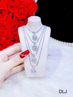 dây chuyền bạc ý xi bạch kim tk21