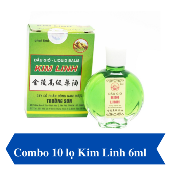 Dầu gió Kim Linh 6ml - 10 chai/ lọ