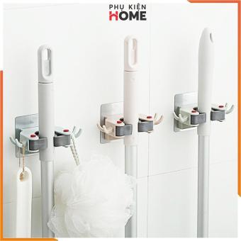 Móc - Giá Treo Chổi & Cây Lau Nhà Dán Tường, Dễ Lắp Đặt, Không Khoan Đục, Tiện Ích, Sang Trọng, Móc Chắc Chắn  - Phụ Kiện Home 4029