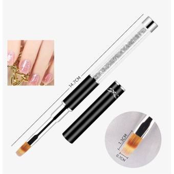 Bút Cọ Làm Ombre Cho Nail Cán Đá, Hai Màu Thời Trang