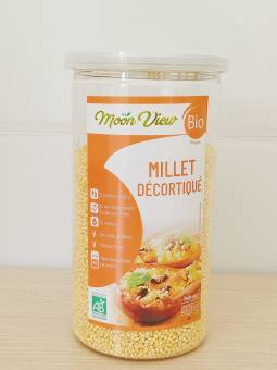 Hạt kê vàng đã tách vỏ hũ 500g .