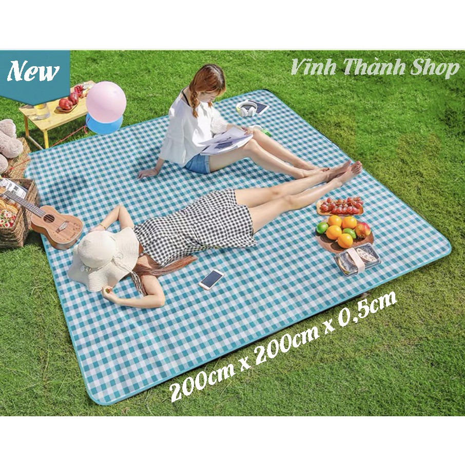 [ Loại dày ] Thảm Cắm Trại Du Lịch Dã Ngoại Kích Thước 150cm x 200cm x 0,5cm Chống Thấm Nước Tuyệt Đối