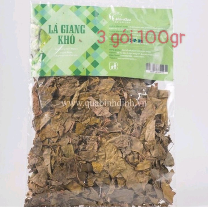 300 Gr Lá Giang khô sấy lạnh hút chân không - Orgnic, lá hái tự nhiên trên núi rừng DakLak ( an toàn cho sức khỏe )