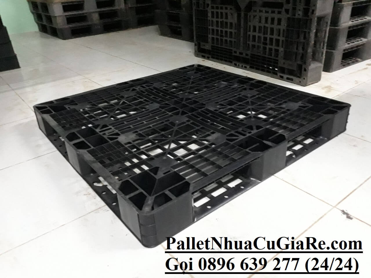 Thanh lý nhanh lô pallet nhựa cũ 1100x1100x120mm