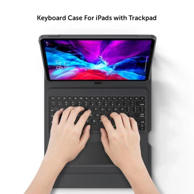 [Benks] iPad Keyboard Case with Touchpad, Folding Bracket, Wireless Bluetooth for Apple iPad Pro 12.9 inch, iPad Pro 11 inch, iPad Pro 10.5, iPad Air 3, and iPad 10.2 inch (1)
