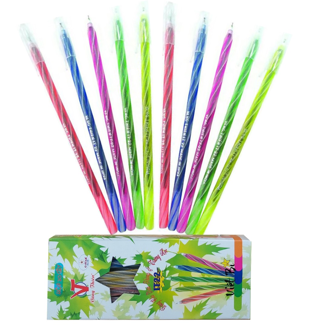Hộp 20 Cây Bút Nến Dài Gstar Vâng Thiêng IT22 Mực Xanh Ngòi 0.5mm