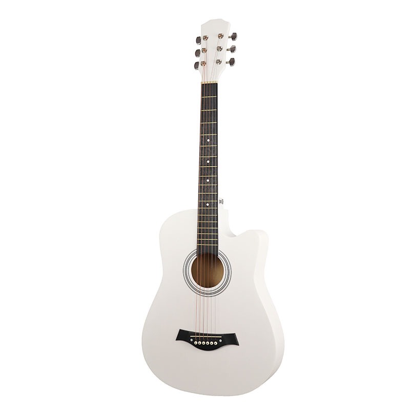Đàn Guitar acoustic thùng dáng khuyết GU05 màu đen nhám âm thanh tự nhiên và chân thật, có độ bền cao, dễ dàng sử dụng  - 3