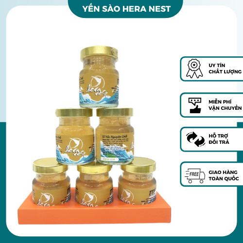 Hera Nest - Combo 02 Hộp - Nước yến sào chưng nhân sâm và 35% yến tươi