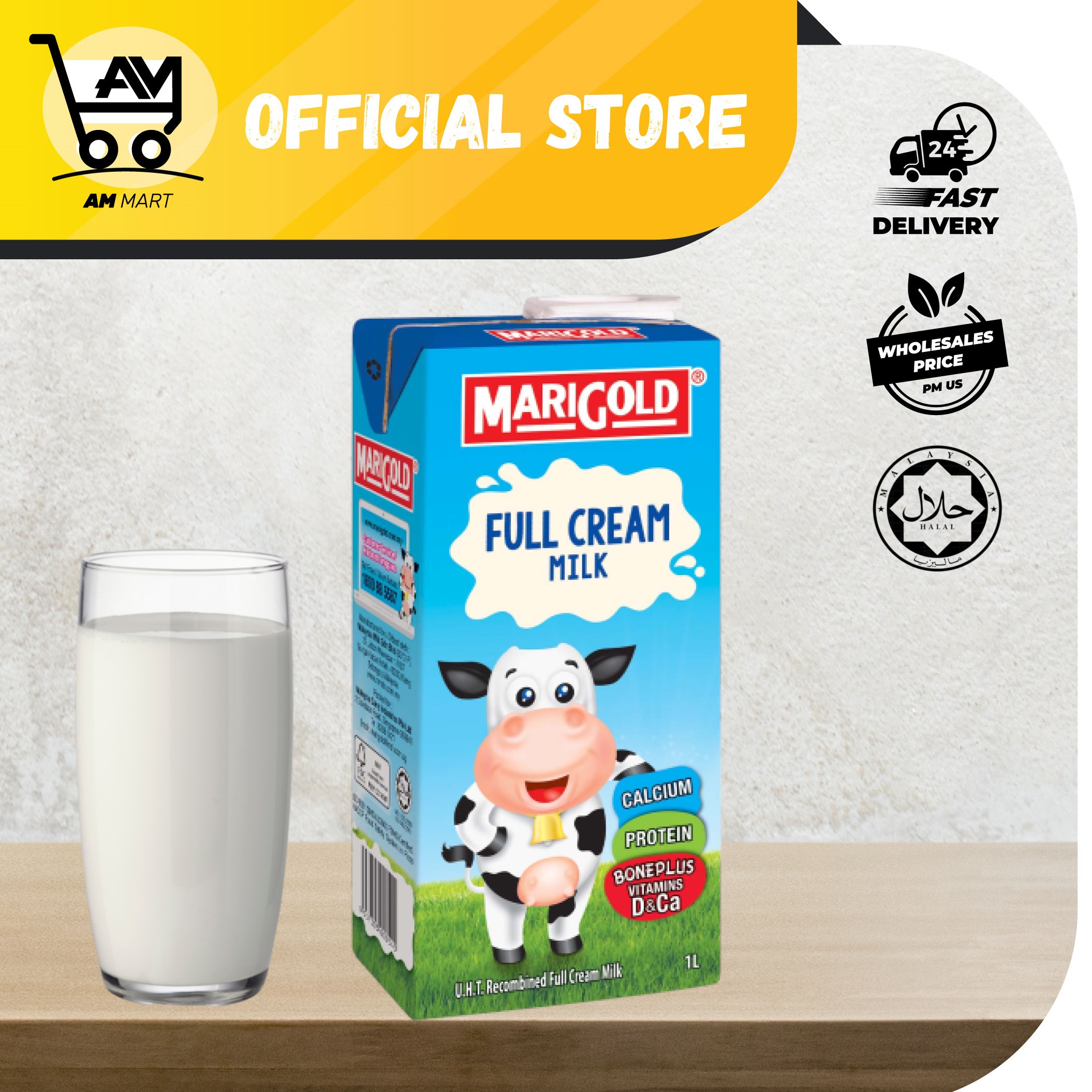 Raya Sale Marigold UHT Full Cream Milk/Susu Penuh Krim (halal)