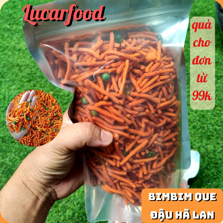 [HCM-GIÁ SỈ]-500g bim bim que đậu hà lan ,Thực Phẩm Đóng Gói Đóng Hộp Ăn Liền – Đồ Ăn Vặt Lazada bánh kẹo quà Tết Lucarfood