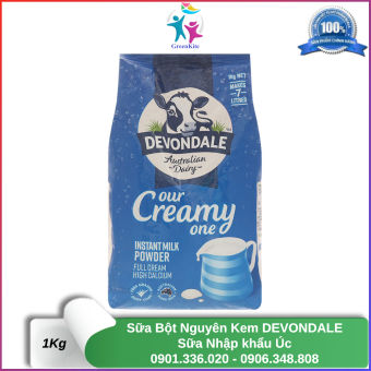 Sữa Bột Nguyên Kem DEVONDALE 1Kg - Sữa Nhập Khẩu Úc