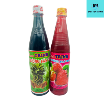 Siro Trinh hương Dâu và Sâm dứa chai 600ml [HCM] BÁCH HÓA BẢO NHI