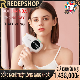 Máy triệt lông cho nữ Bosidin siêu êm dịu cho da triệt lông không đau - Máy Cạo Lông Laser Chuyên Nghiệp - Bikini Nách Chân - Redepshop