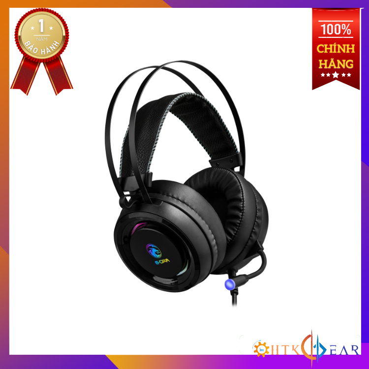Tai nghe máy tính cao cấp, chuyên game e-dra eh410pro có đèn led rgb chính hãng