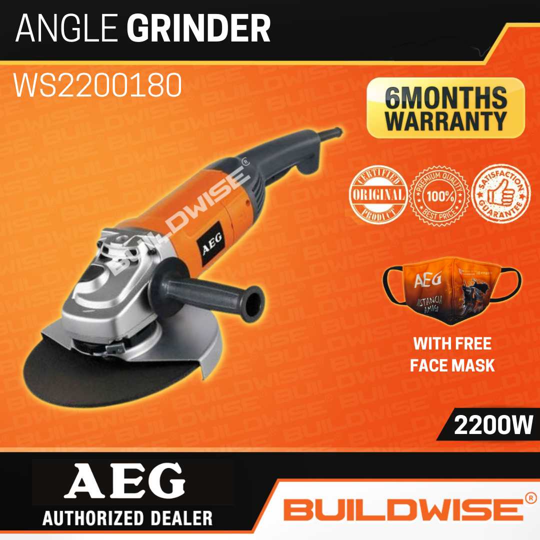 Image of AEG WS 9-100 angle grinder on Amazon website